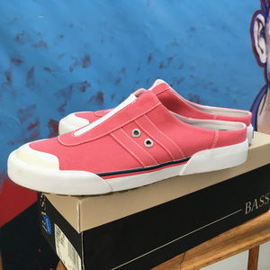Bass Pink Slip-On Canvas Sneakers